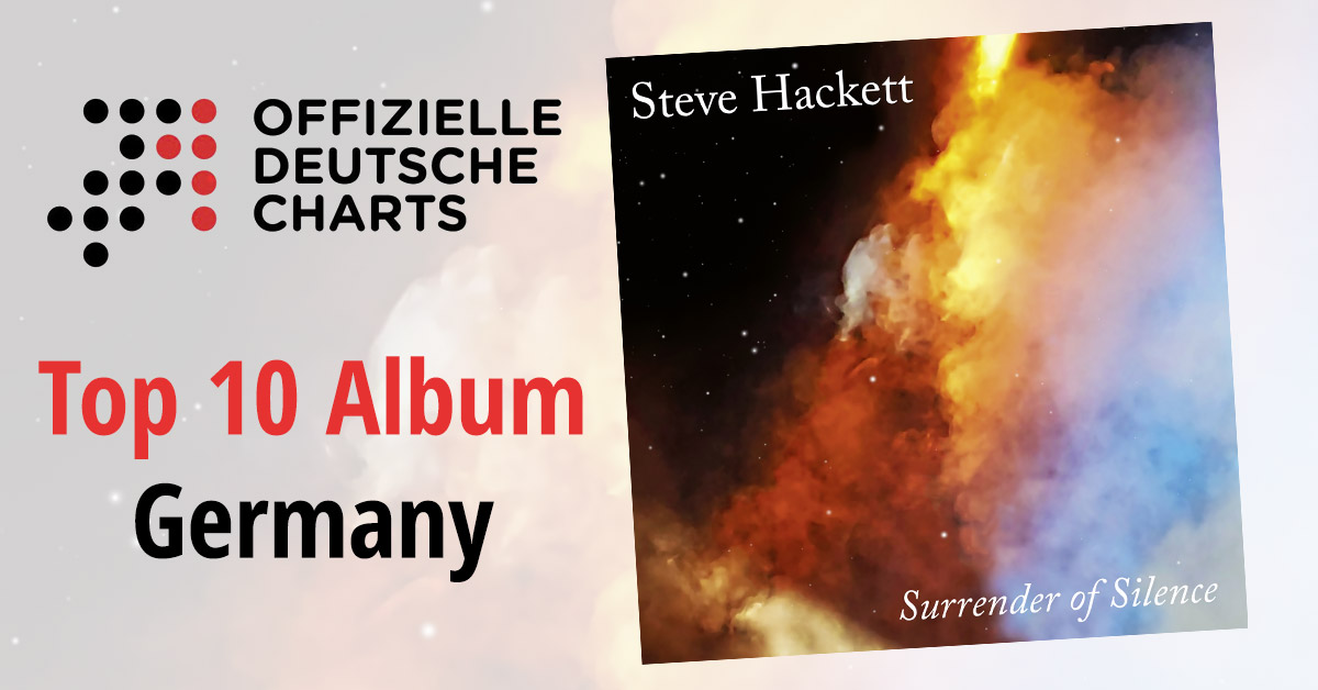 Steve Hackett Surrender Of Silence chart success in Germany