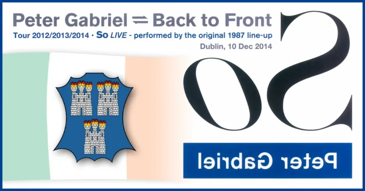 Peter Gabriel Back To Front live in Dublin