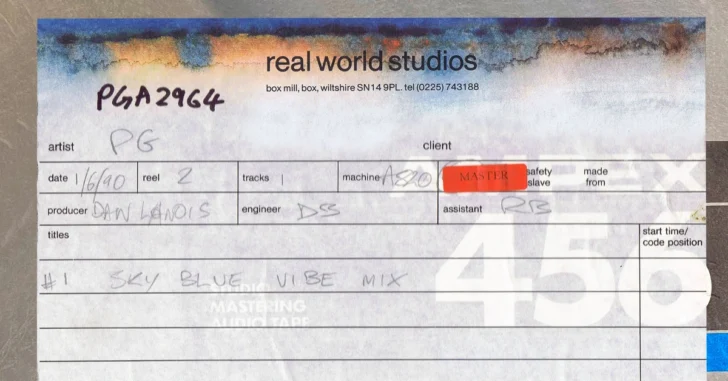 Peter Gabriel Sky Blue