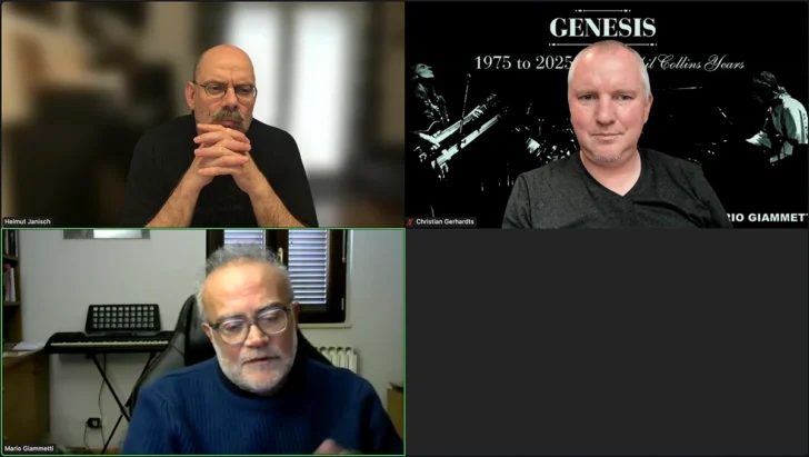 Helmut, Christian and Mario during the interview