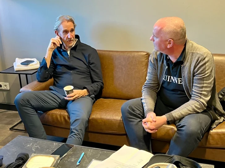 Mike and Christian during the Interview in Leipzig