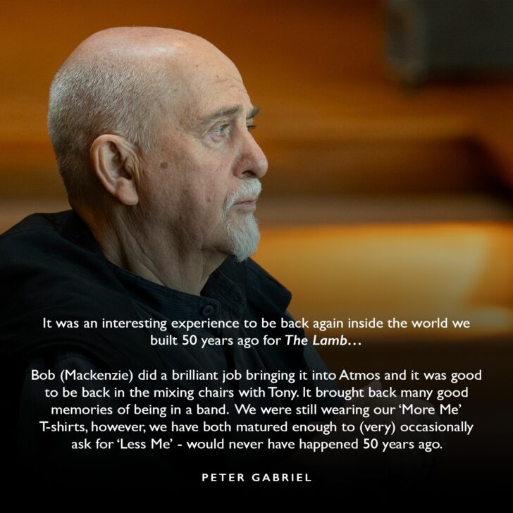 Peter Gabriel on working with Tony Banks again. Photo by York Tillyer