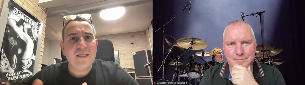 Felix during the interview with Christian