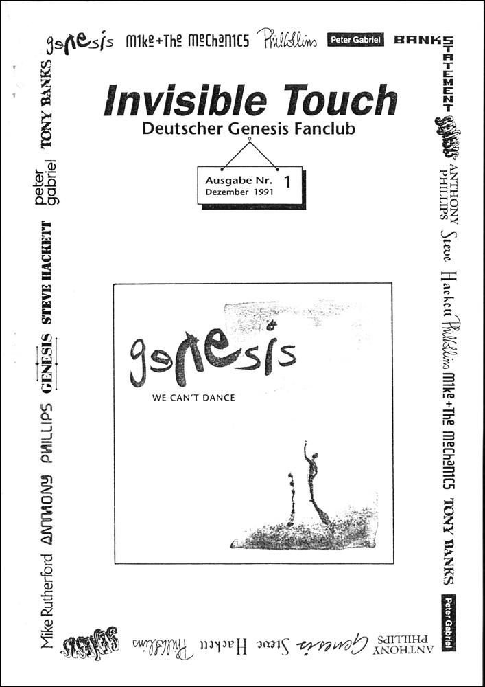 The very first fanclub magazine, issued in December 1992