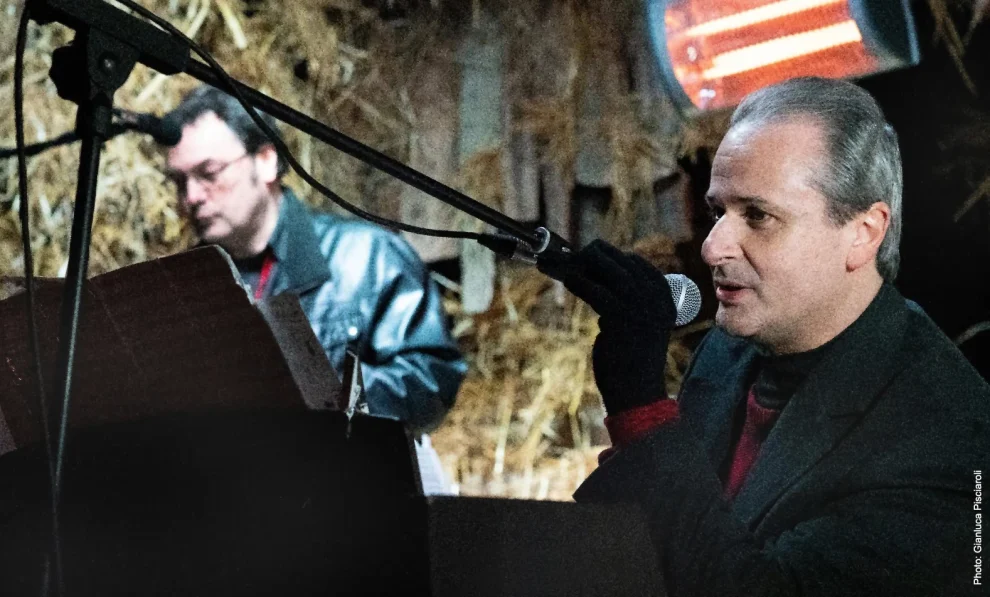 John on stage with Marco Lo Muscio