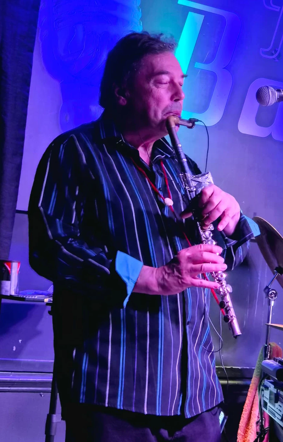John Hackett on stage